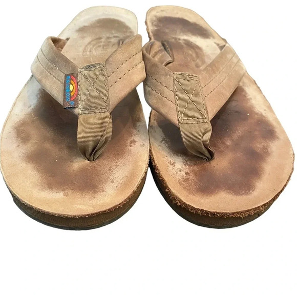 Rainbow Double Layer Arch Support Premier Leather with a 1" Strap - Picture 2 of 11